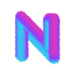 Fluffy Colored Letters