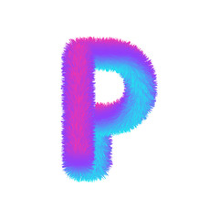 Fluffy Colored Letters