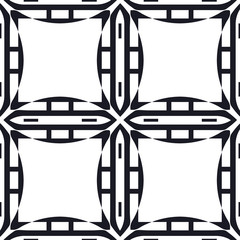 Abstract pattern in arabian style. Seamless vector background. Graphic modern art deco pattern