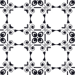 Abstract pattern in arabian style. Seamless vector background. Graphic modern art deco pattern