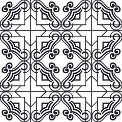 Vintage retro modern art deco ornamental seamless pattern