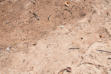 Natural sand surface.