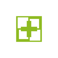 Obraz premium Medical and health care logo design vector template