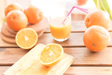 Process of fresh orange juice