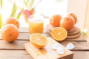 Process of fresh orange juice