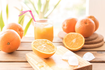 Process of fresh orange juice