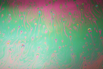 Multicolored rainbow soap bubble, psychedelic background. Abstract liquid colors and texture.