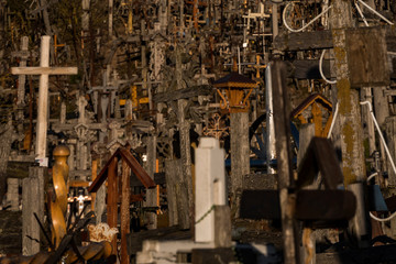 Siauliai, Lithuania The Hill of Crosses, or, Kryžių kalnas, a pilgrimage site for Catholics and is a collection of 100,000 crosses.