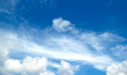 Blue sky white clouds