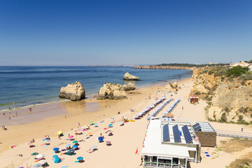 Beach of Três Castelos in Algarve (Portugal)