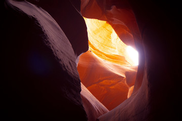 Wonderful colors of the Upper Antelope Canyon - travel photography
