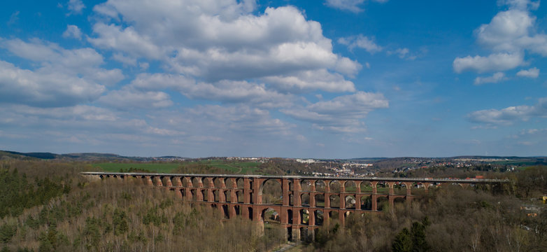 Deutsche G&ouml;ltzschtalbr&uuml;cke, ist eine Eisenbahnbr&uuml;cke in Deutschland