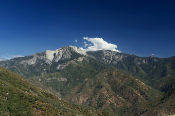 view of mountains in Sequoia National Forest California USA