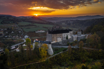 Český Šternberk Castle is a Bohemian castle of the mid-13th century, located on the west side of the River Sazava overlooking the village with the same name of the Central