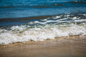 waves on the beach