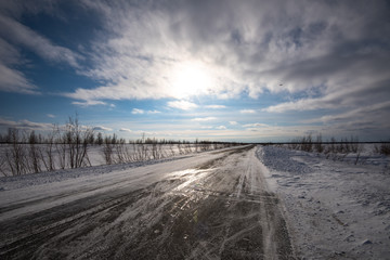 road in winter