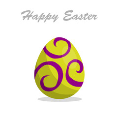 Cute, fun easter eggs cartoon illustration pattern