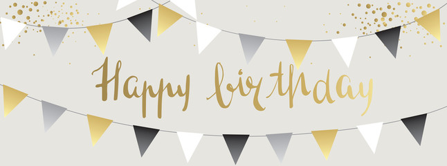 Sweet birthday pennants