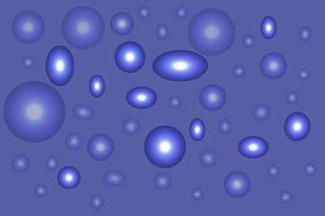 Abstract background with glowing, blurred circles. Illustration for design and decoration