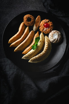 Traditional Arabic halal homemade sweet homemade, typical of Ramadan and Eid