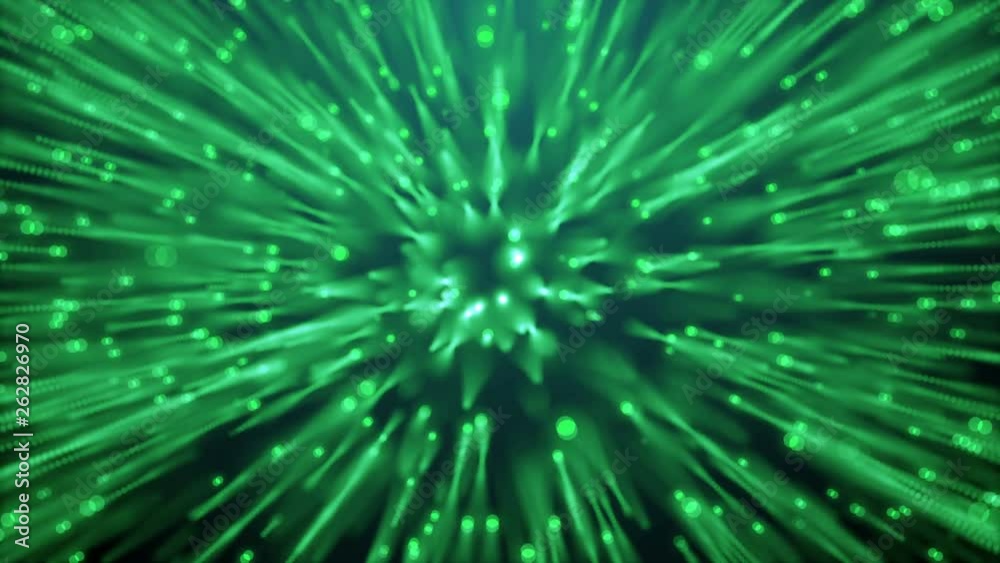 Poster many particles like worms or midge are in dark space, 3d rendering computer generated background