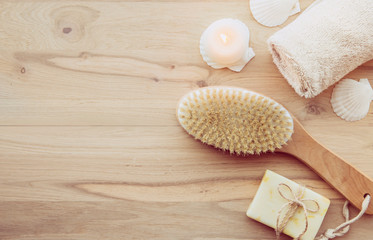 Dry brushing the skin in a pattern with a dry brush, usually before showering help reduce cellulite...