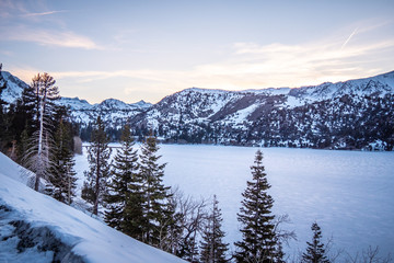 Frozen Lake at Inyo National Forest - travel photography