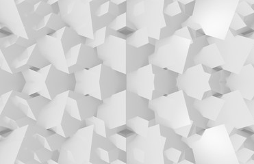 3d rendering. gray polygon shape pattern wall background.