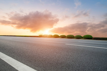 Road and Sky Landscape..