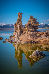 Tufa towers columns of limestone at Mono Lake - travel photography