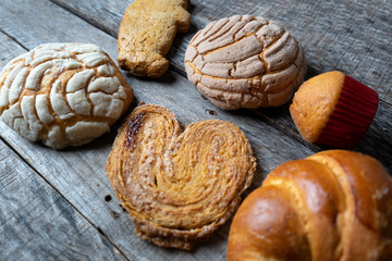 Set of mexican sweet bread