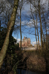 Fototapeta na wymiar Castle Brederode Santpoort Netherlands