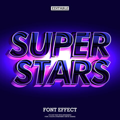 super stars futuristic and elegant font