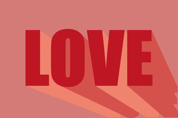 Texto en volumen de amor.