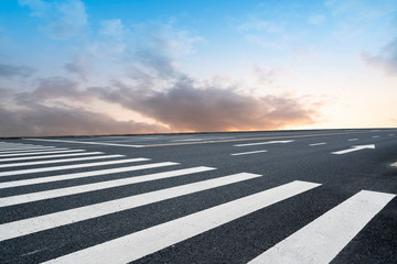 Road and Sky Landscape..