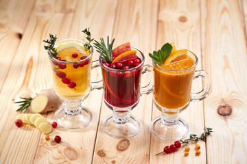 berry tea with herbs