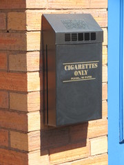 Outside Ashtray attached to a wall 