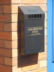 Outside Ashtray attached to a wall 