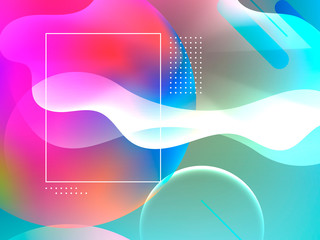 Stylish wavy banner design