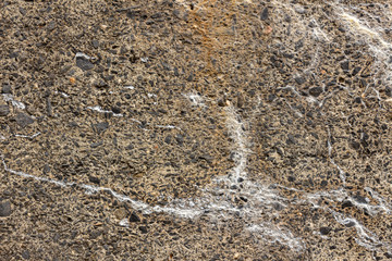 Centenary concrete wall, cement texture with rubble
