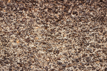 Centenary concrete wall, cement texture with rubble