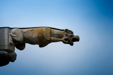 Gargoyle on the cathedral at Carcassone