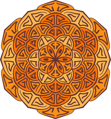 Mandala round pattern. Decorative design element.