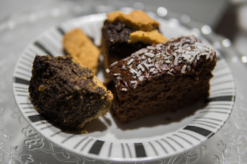 cakes on plate