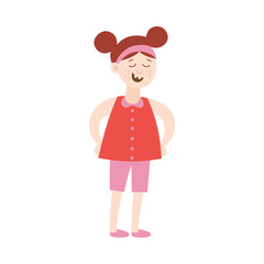 Mean girl smiling and laughing