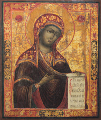 Fototapeta premium virgin mary and jesus