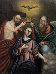 Obraz na płótnie Canvas coronation of the Virgin