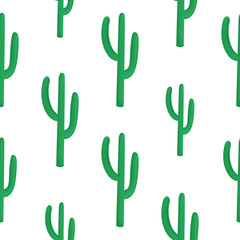 Cactus. Cacti. Seamless pattern in mexican style. Can be used as wallpaper, wrapping paper, textiles.
