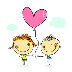 Vector painted character, children's illustration