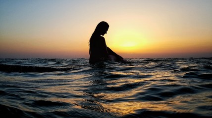young woman on the beach